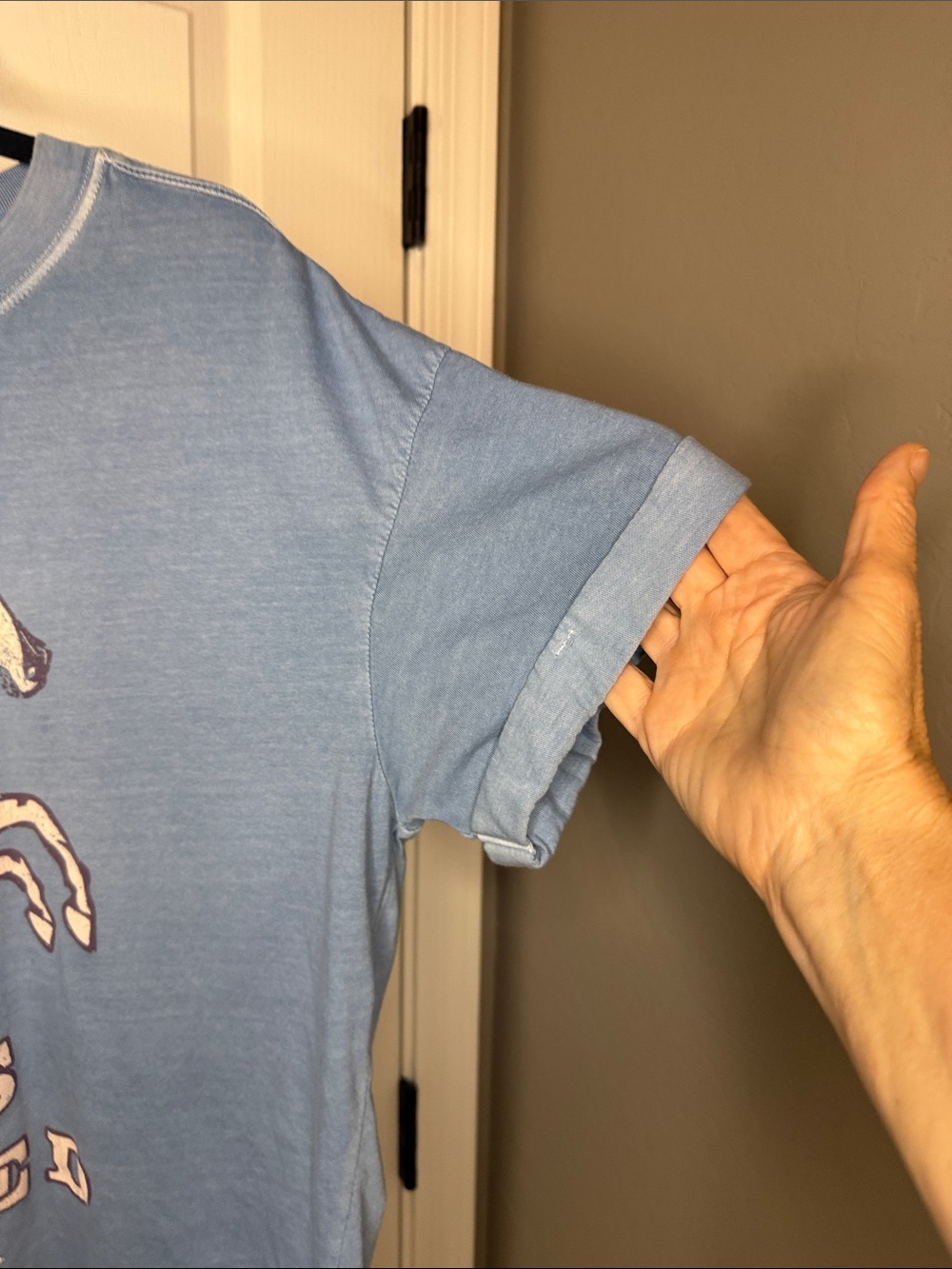 Girl Dangerous Light Blue 'Cowboys Wanted' Short Sleeve Graphic Tee - Picture 4 of 7